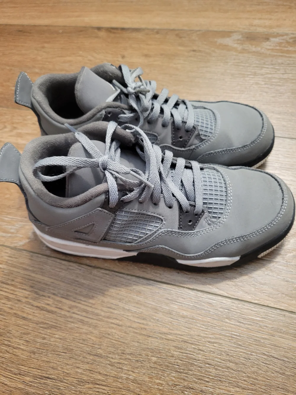 Jordan Gray Retro Lace-Up Sneakers